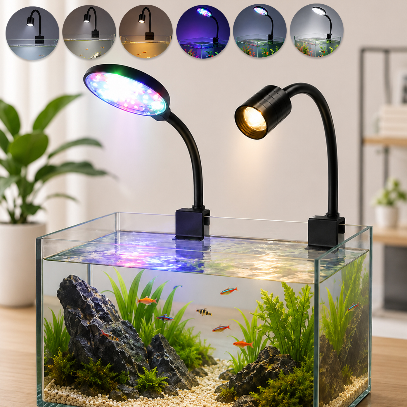 Aquarium Planted Tank Fertilizer - USB LED Aquarium Light Lighting plants