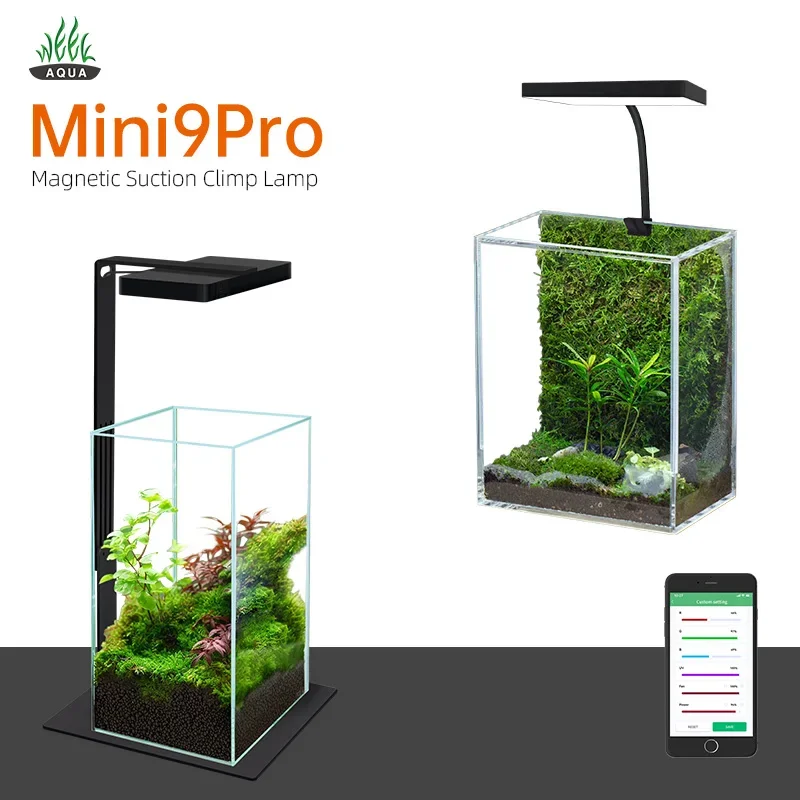 Aquarium Plant Light Spectrum - WEEK AQUA Mini 9 Pro USB
