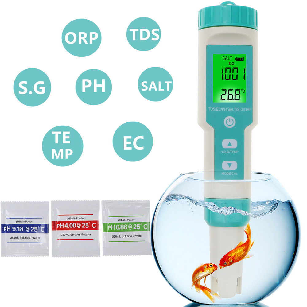 Planted Aquarium Test Kit - New 7 in 1 Digital Salinity