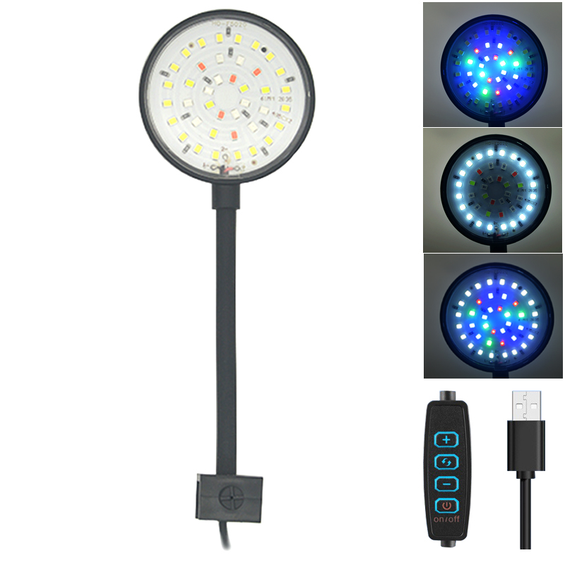 USB Aquarium LED Lamp Fish Tan - Aquarium Planted Tank Fertilizer avaliação e preço