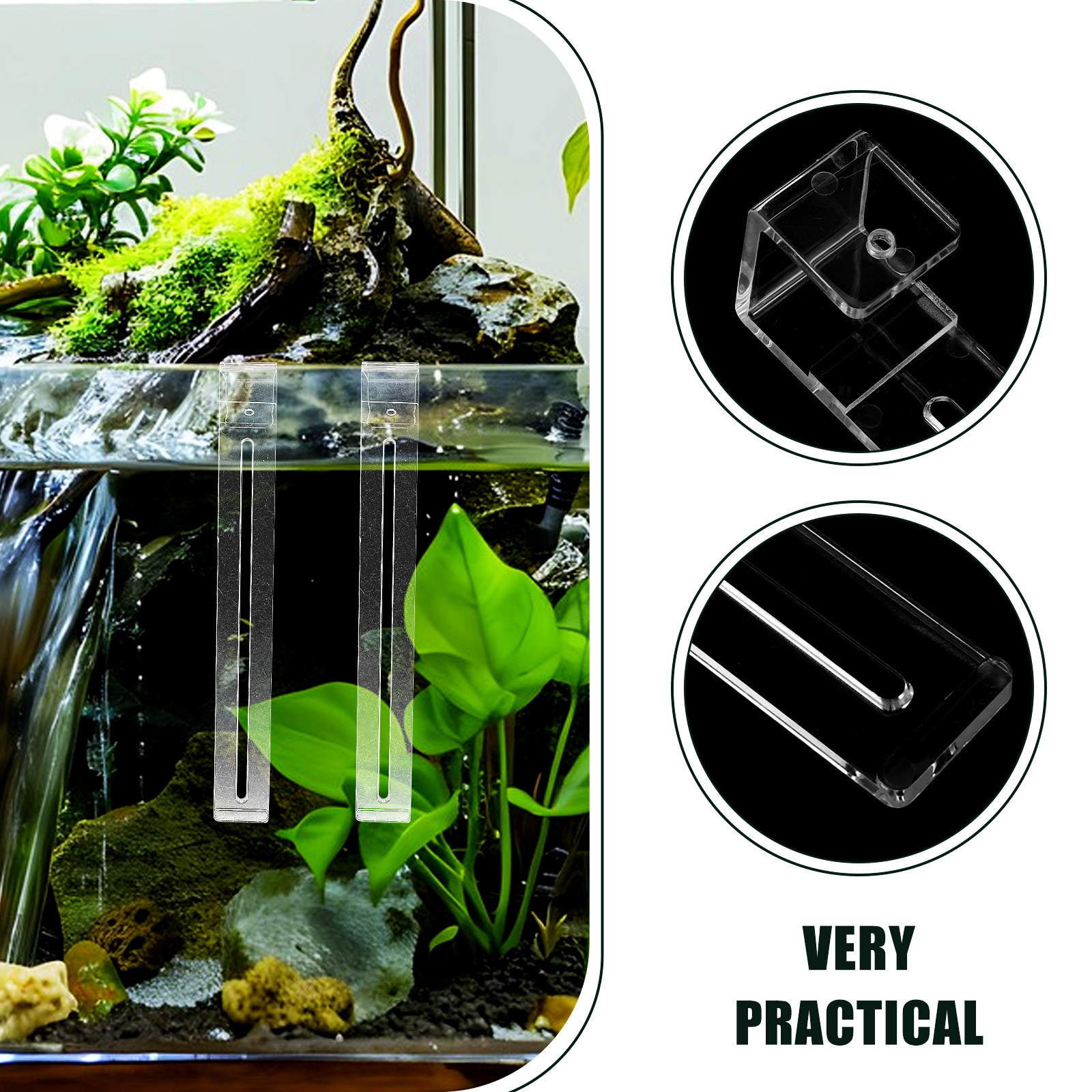 2Pcs Lightweight Sturdy Plasti - Aquarium Planted Setup avaliação e preço