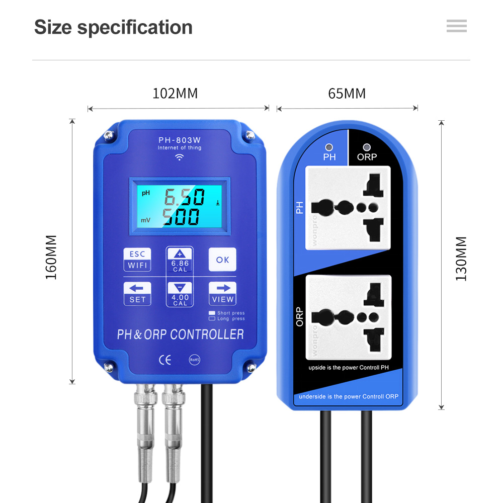 2 In 1 PH ORP Controller PH-80 - Planted Aquarium Test Kit avaliação e preço