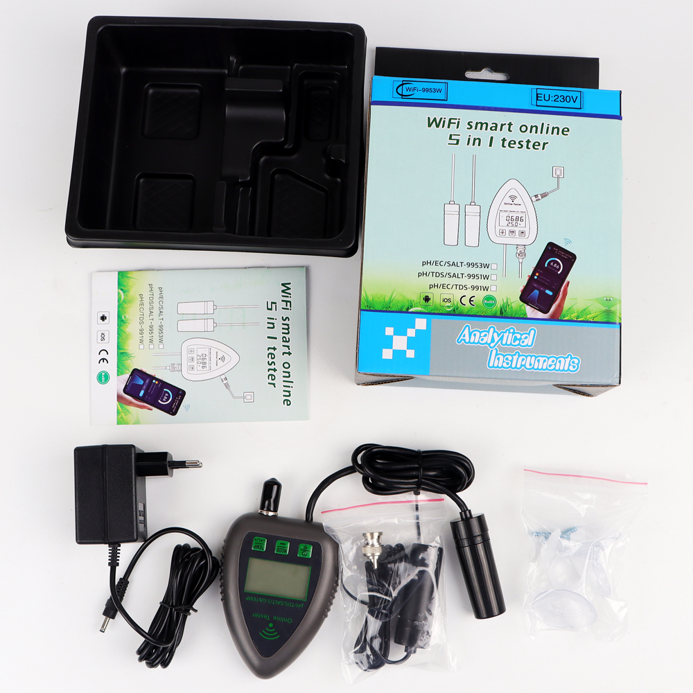 Tuya WiFi 5 in 1 TDS/EC/SALT/S - Planted Aquarium Test Kit avaliação e preço