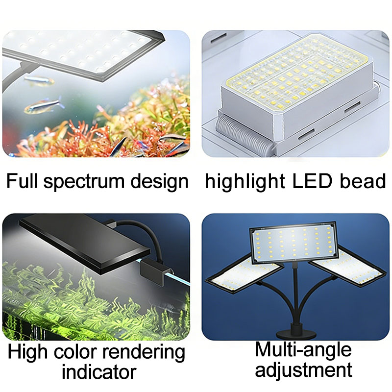 LED Fish Tank Light with Adjus - Aquarium Plant Light Spectrum avaliação e preço