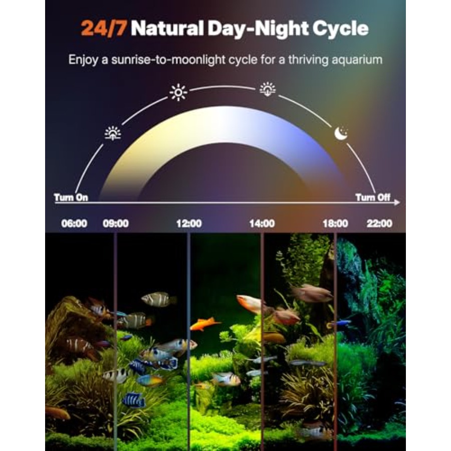 Aquarium Light with Blueoth Pl - Aquarium Plant Light Spectrum avaliação e preço