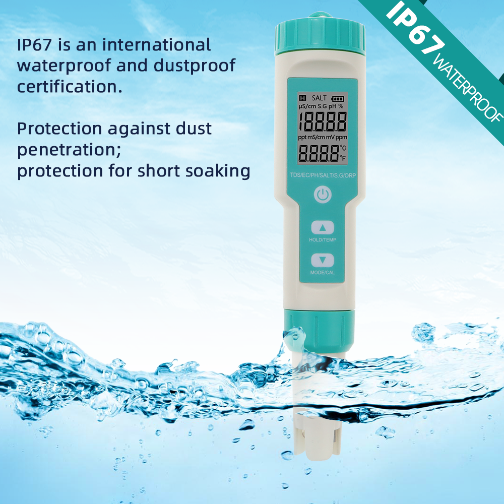 New 7 in 1 Digital Salinity Te - Planted Aquarium Test Kit avaliação e preço