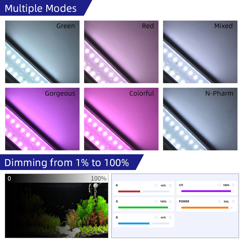 M300D1 PRO Hot Sale  RGB+UVA N - Aquarium Plants For Sale avaliação e preço