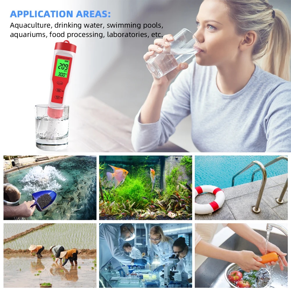 4 IN 1 TDS PH Meter PH/TDS/EC/ - Planted Aquarium Test Kit avaliação e preço