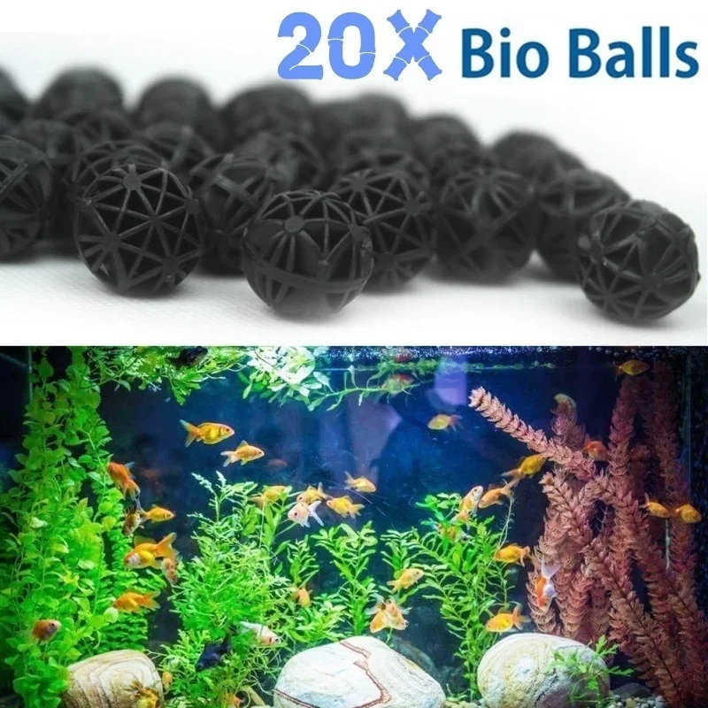 20Pcs 16mm Aquarium Filter Bio - Aquarium Planted Tank Fertilizer avaliação e preço