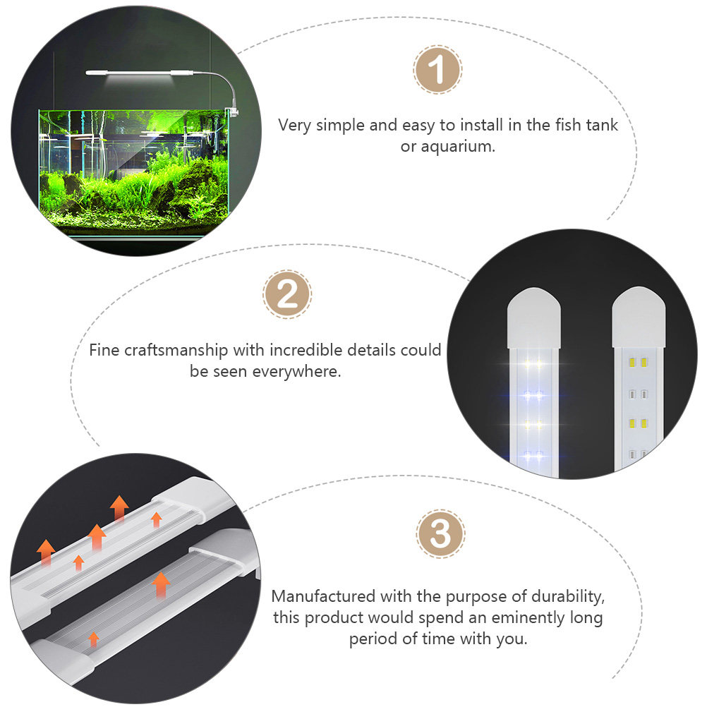 1Pcs Aquarium Lighting Lamp LE - Aquarium Planted Setup avaliação e preço