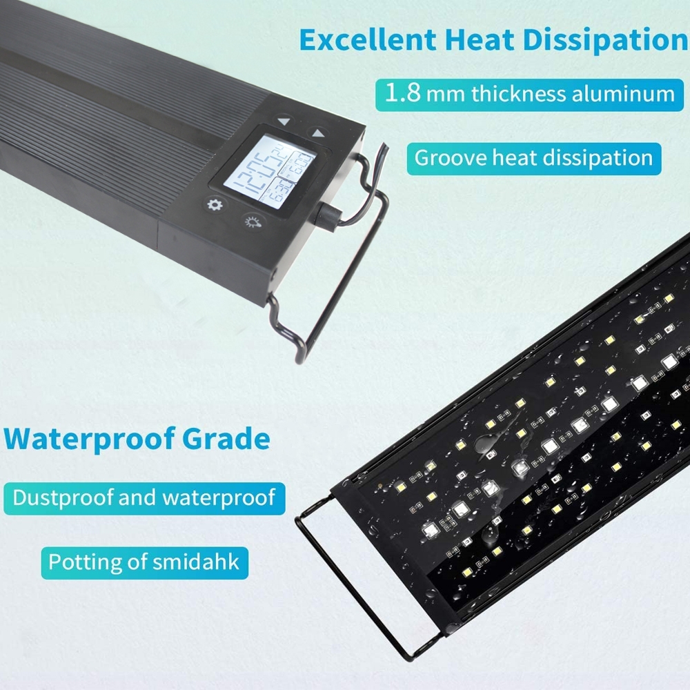 Programmable 8 Colors Auto On  - Aquarium Plant Light Spectrum avaliação e preço
