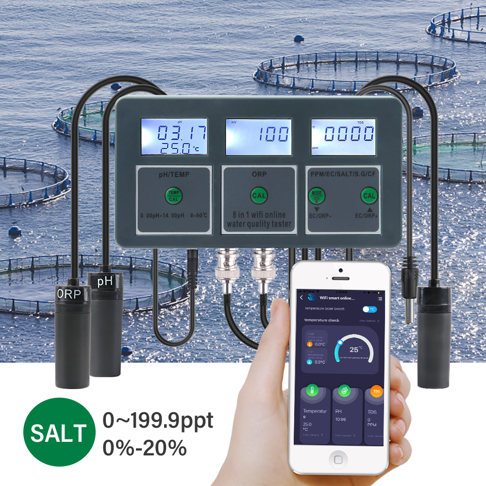 Yieryi WiFi Tuya Smart PH ORP  - Planted Aquarium Test Kit avaliação e preço