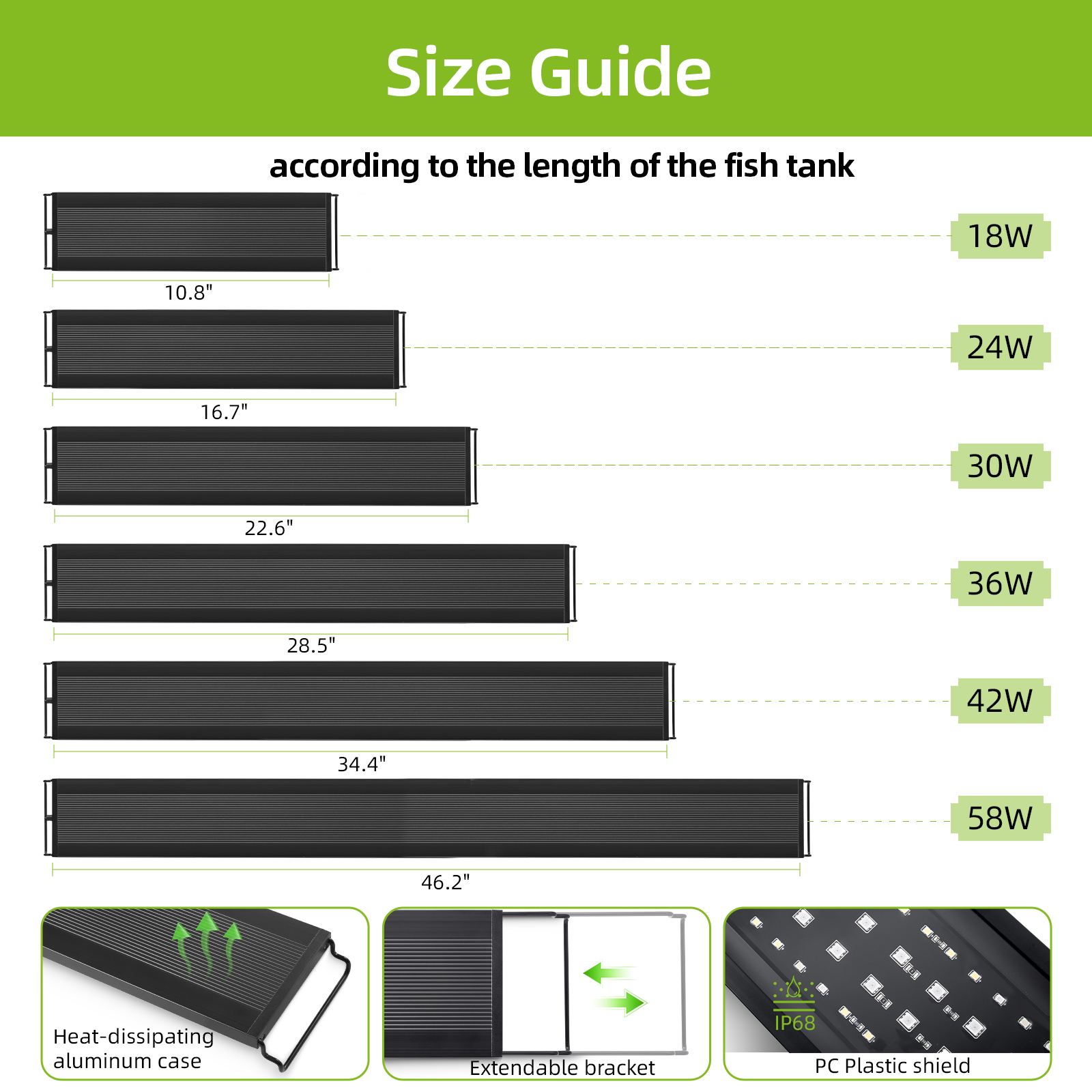 75-90CM Fish Tank Full Spectru - Aquarium Planted Tank Fertilizer avaliação e preço