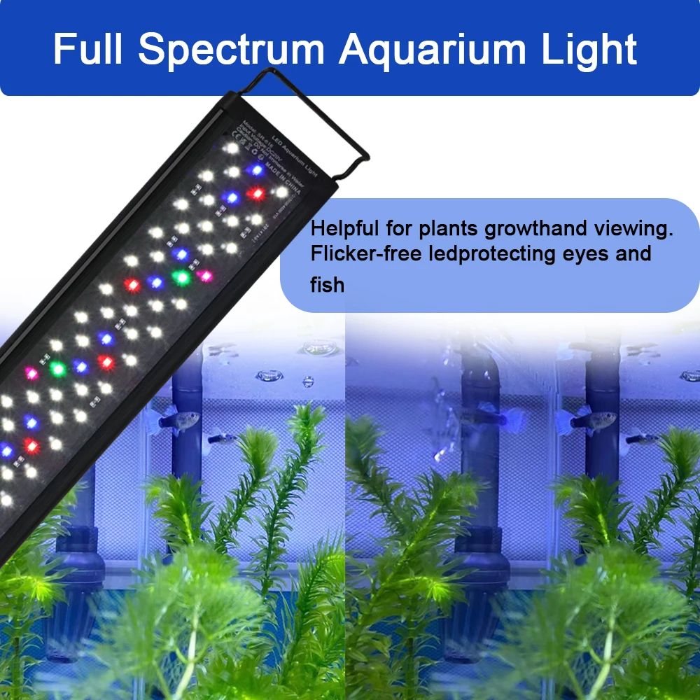 30-60cm full-spectrum LED fish - Aquarium Planted Tank Fertilizer avaliação e preço